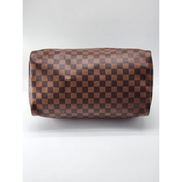 Louis Vuitton Speedy 35 Tote in Damier Ebene Canvas | Mint Condition - Picture 5 of 9